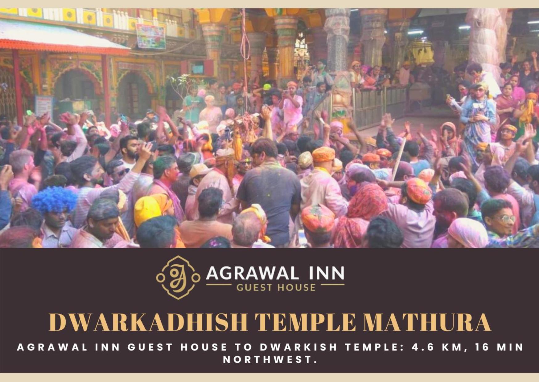 Agrawal Inn Guest House Mathura Kültér fotó